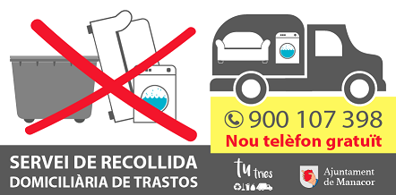 Telèfon recollida de trastos