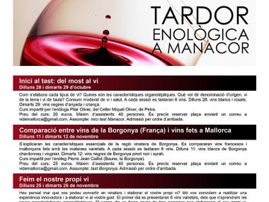 TARDOR ENOLÒGICA A MANACOR