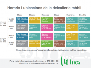 Horari i ubicació