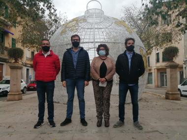 Mateu Català (PIMEM Manacor), Miquel Oliver, Maria Antònia Truyols i Mateu Marcé. 