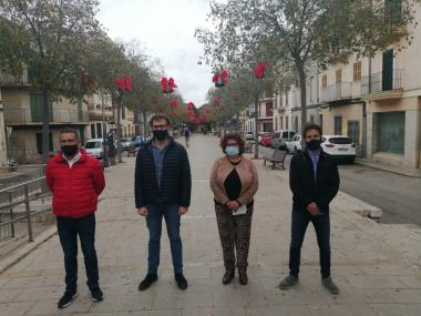 Mateu Català (PIMEM Manacor), Miquel Oliver, Maria Antònia Truyols i Mateu Marcé. 