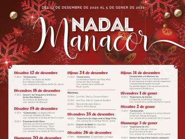 Programa de festes de Nadal Manacor. 