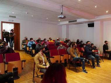 Acte de benvinguda dels 33 nous treballadors de l'Ajuntament de Manacor. 
