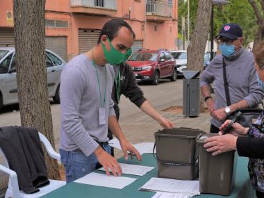 Punt informatiu al passatge de Son Fortesa. 