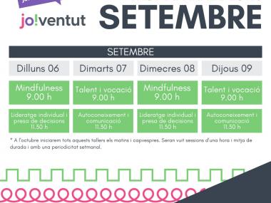 Tast de tallers de salut emocional setembre. 