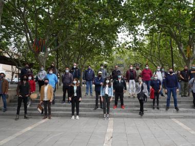 Acte de benvinguda dels treballadors del SOIB contractats per l'Ajuntament de Manacor el passat mes d'abril. 