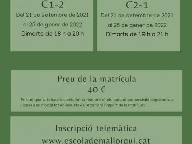 Cursos de Llengua Catalana. 