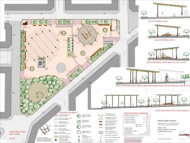 Projecte de reforma de la plaça de Sant Jaume. 