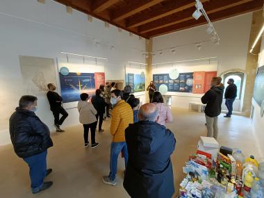 Inauguració de l'exposició 'El canvi climàtic també depèn de tu', aquest diumenge al Museu d'Història de Manacor. 