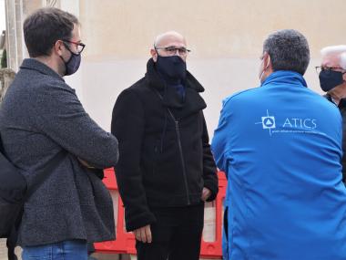 Oliveri Romeva amb Tugores i Busquets a Son Coletes. 