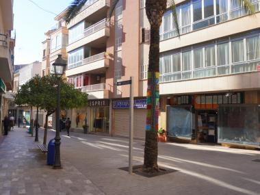 El projecte social d'Urban Knitting - Volem un Manacor en colors guarneix els arbres de carrers i places del centre de Manacor. 