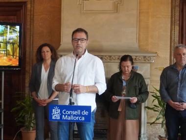 El batle de Manacor, Miquel Oliver, aquest dimarts al Consell de Mallorca. 