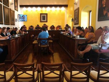 La Junta General de la SAM, reunida aquest dilluns. 