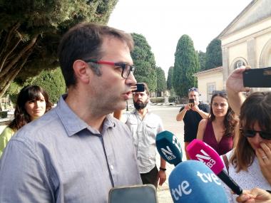 Miquel Oliver, batle de Manacor, aquest dijous a Son Coletes. 
