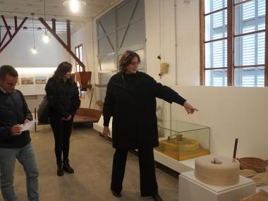 Presentació del nou espai museogràfic de la farinera d'en Beió, aquest dilluns. 