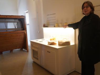 Presentació del nou espai museogràfic de la farinera d'en Beió, aquest dilluns. 