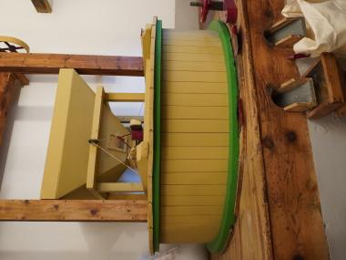 Presentació del nou espai museogràfic de la farinera d'en Beió, aquest dilluns. 