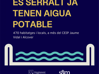Sa Volta i es Serralt ja tenen aigua potable. 