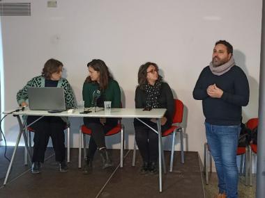 Presentació del nou espai museogràfic de la farinera d'en Beió, aquest dilluns. 