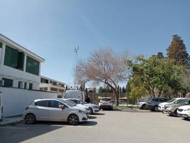 Laboratori mòbil de medició de la qualitat de l'aire instal·lat a Manacor. 