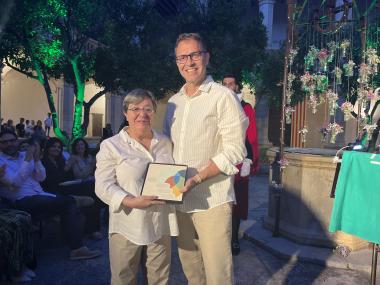El batle de Manacor, Miquel Oliver, amb Isabel M Riera Oliver