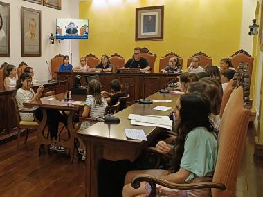 Moment del darrer Ple del Consell d'Infants de 2024. 