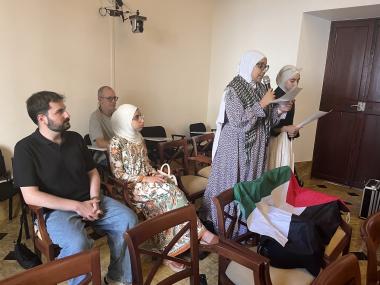 Manacor amb Palestina ha intervingut en el Ple. 