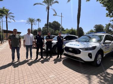 El batle de Manacor, Miquel Oliver, amb el delegat de la Policia Local, Sebastià Llodrà, i l'inspector en cap de l'UTC de Porto Cristo, Angel Duró. 