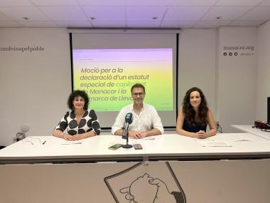 Presentació de la moció per a la capitalitat de Manacor. 