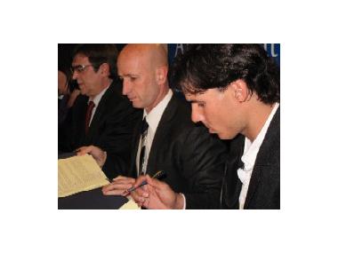 SIGNATURA PROTOCOL AMB RAFAEL  NADAL,