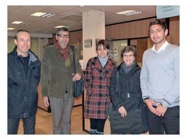 Visita dels professors de l'Institut Déodat de Séverac (França)	