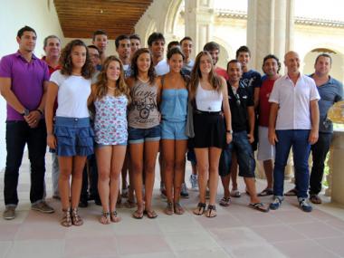 RECEPCIÓ ALS ESPORTISTES DEL CLUB VOLEIBOL I VOLEIBOL DE PLATJA MANACOR A LA SALA D’ACTES