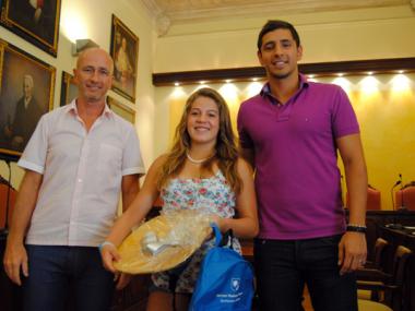 RECEPCIÓ ALS ESPORTISTES DEL CLUB VOLEIBOL I VOLEIBOL DE PLATJA MANACOR A LA SALA D’ACTES