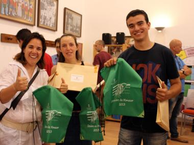 RECEPCIÓ DELS COSSIERS DE MANACOR  A L'ESCOLA MUNICIPAL DE MALLORQUÍ