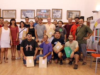RECEPCIÓ DELS COSSIERS DE MANACOR  A L'ESCOLA MUNICIPAL DE MALLORQUÍ