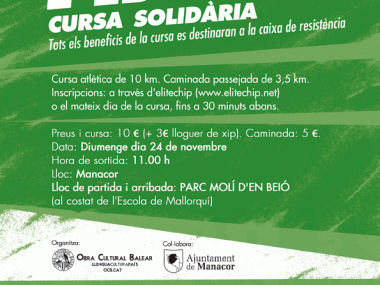 PRESENTADA LA CURSA SOLIDÀRIA "MOU-TE PER L'EDUCACIÓ"