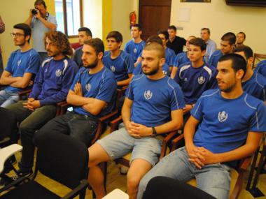 L'AJUNTAMENT DE MANACOR  HA OFERIT UNA RECEPCIÓ  A L'EQUIP JUVENIL DEL CD MANACOR