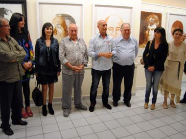 EL BATLE DE MANACOR VA INAUGURAR L'EXPOSICIÓ 'RETRATS' DE RIERA FERRARI, AMB MOTIU DE LES FIRES I FESTES DE PRIMAVERA 2014