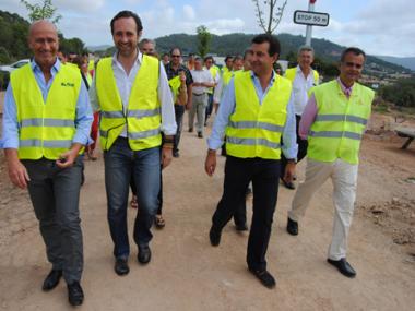 EL BATLE, ANTONI PASTOR ,VISITA  LES OBRES DE LA VIA VERDA MANACOR-ARTÀ