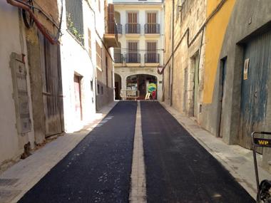 EXECUTADES LES OBRES DE MILLORA  EN EL CARRER DES FUM