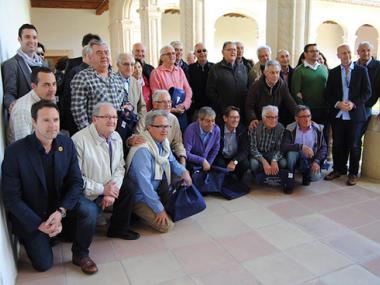 RECEPCIÓ DE L'AJUNTAMENT DE MANACOR  AMB MOTIU DE LA TROBADA D'ANTICS JUGADORS DEL C.B. PERLES MANACOR I EL GRIFEU DE LLANÇÀ