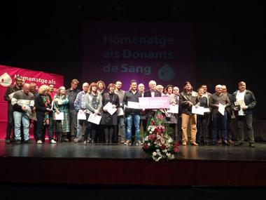 La Fundació Banc de Sang i Teixits de Balears ret homenatge a les desenes de manacorins que més donacions han fet