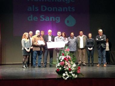 La Fundació Banc de Sang i Teixits de Balears ret homenatge a les desenes de manacorins que més donacions han fet