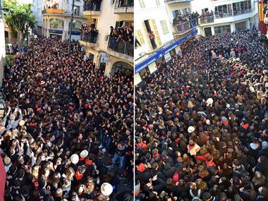 Sant Antoni i el dimoni encenen la festa a tot Manacor