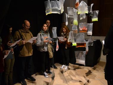 L'exposició Fluids estrena el nou espai d'art de gestió municipal del Complex s'Estació amb art experimental