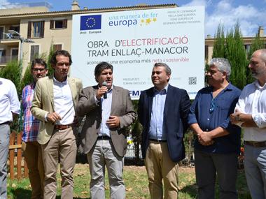 L’estació de Manacor acull l’acte simbòlic d'inici de les obres de l'electrificació de la línia de tren fins a Inca