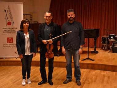 Olivier Charlier, un dels millors violinistes del món, imparteix classes en el Conservatori de Manacor