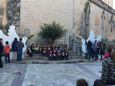 Una nova olivera al centre de vianants de Manacor commemora el Dia Escolar de la No-Violència i la Pau