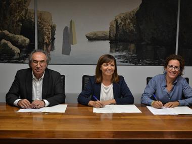 L’Ajuntament, el Govern i el Consell signen els acords que permetran ampliar l’escola Simó Ballester de Manacor