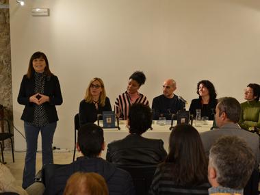 Les quatre autores guanyadores dels Premis Ciutat de Manacor presenten l'edició de les seves obres literàries